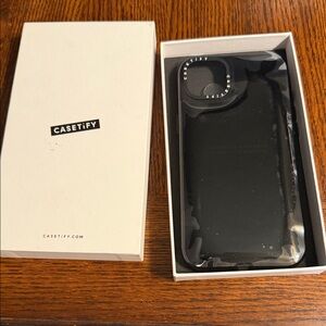 Casetify Black Protective iPhone Case in Branded Box 15 plus